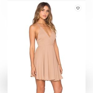 KRISA | cross back mini dress